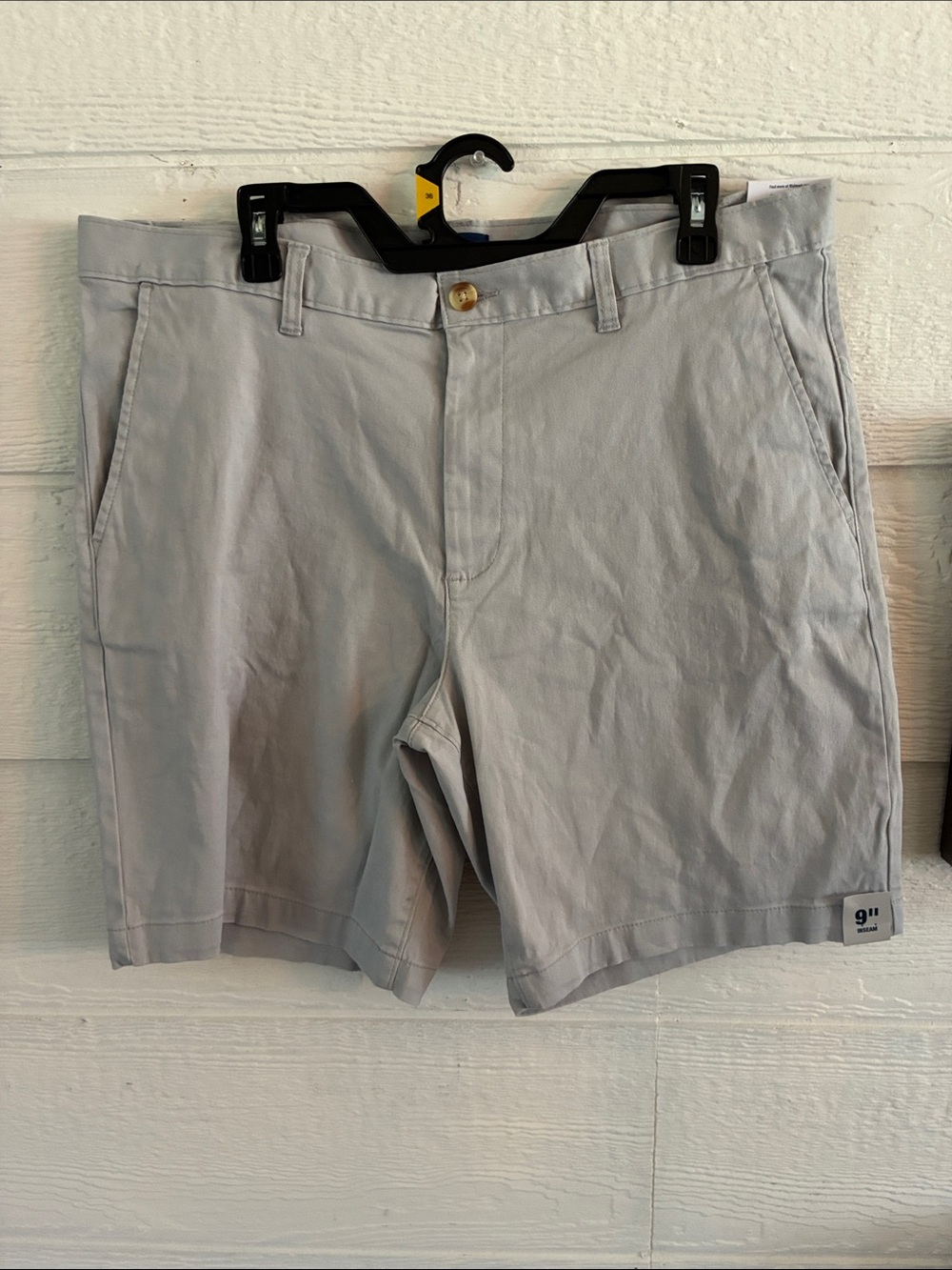 George Light Gray Flat Front Men’s Chino Shorts